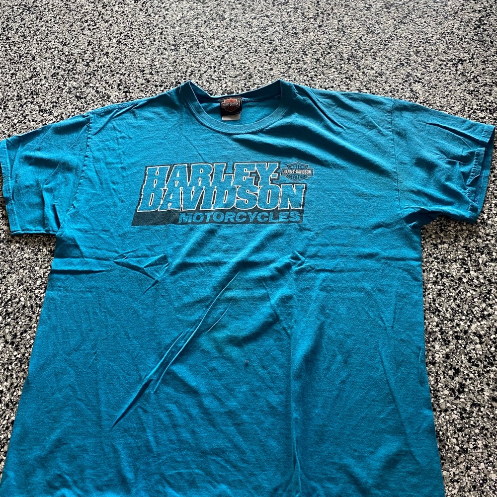Harley-Davidson Teal Short Sleeve T-Shirt